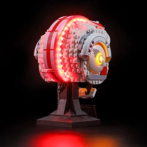 Led Lighting Kit for Star Wars Luke Skywalker(Red Five) Helmet - for LEGO 75327
