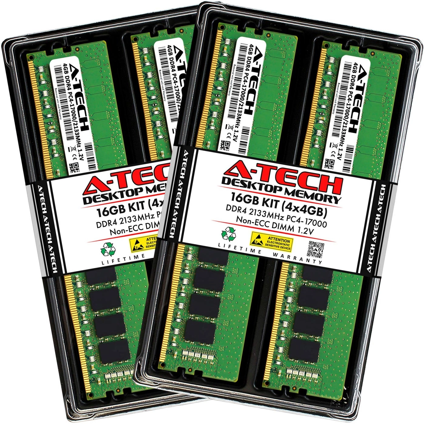 Atech PC4-17000 - 16GB 2133MHz UDIMM DDR4