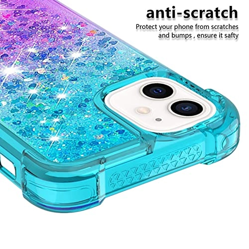 Glitter Moving Quicksand Flowing Cover Silicone Bumper for iPhone 12