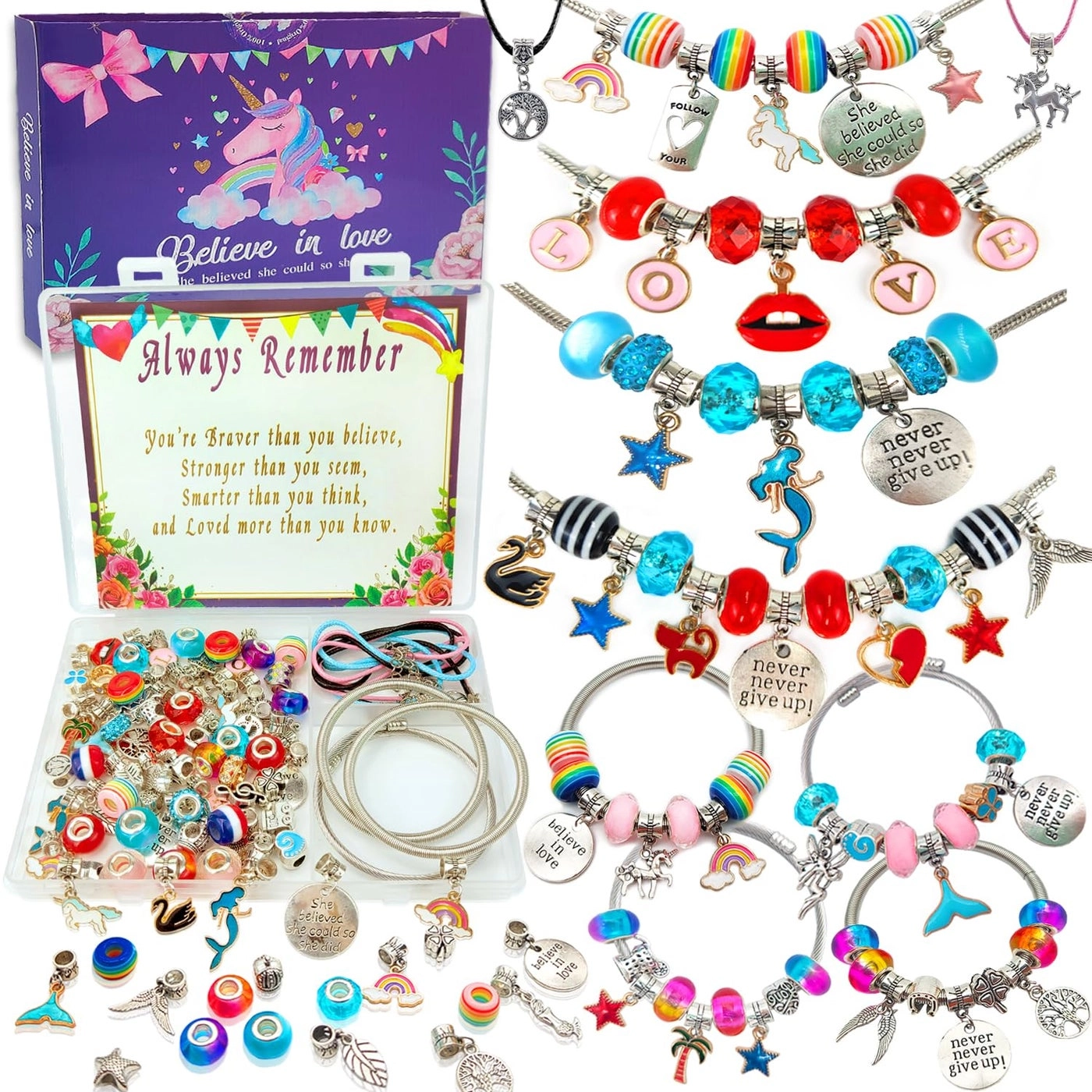 TWM - Multicolor Charm Bracelet Jewelry Making Kits