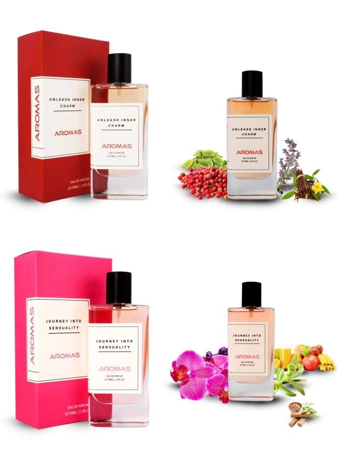 GRACE PARFUM Unleash Inner Charm - Eau de Parfum 70ml + Journey Into Sensuality - Eau de Parfum