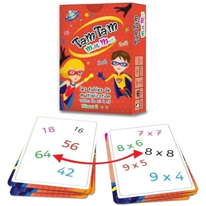 Tam Tam Safari - CP Lv 2 + Multimax Multiplication Tables - Lv 2 + Decaps (French)
