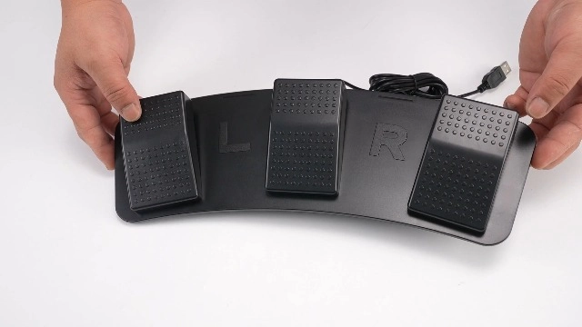 USB Triple Foot Switch Pedal - Wired USB
