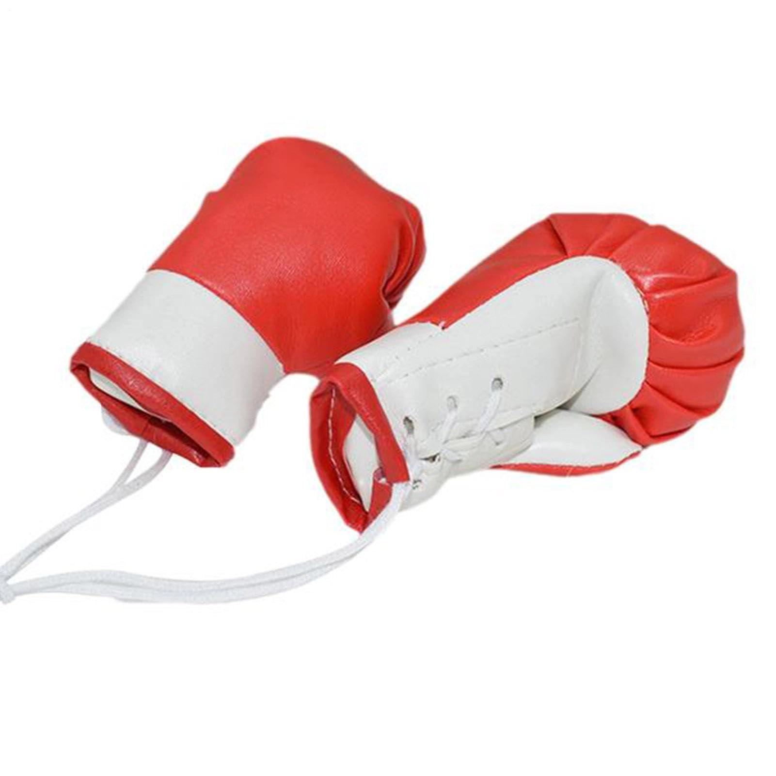 Mini Boxing Gloves - 2 Pack Red-and-white