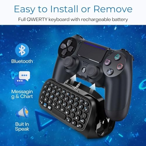 PS4 Chatpad - PS4, Ps4 Slim, and PS4 Pro