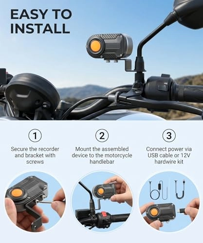 Motorcycle Driving Recorder - 2K (2560*1440)