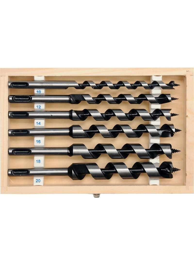Auger Wood Drill Bit - high-quality carbon steel 6 pcs 10-12-14-16-18-20mm
