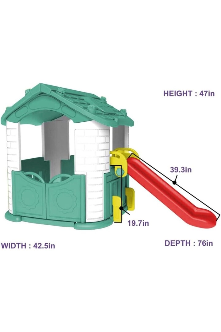 CHD-801 - Play House With Slide Green