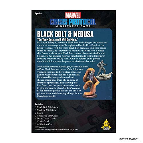 Black Bolt + Medusa - Marvel Crisis Protocol (CP34en)