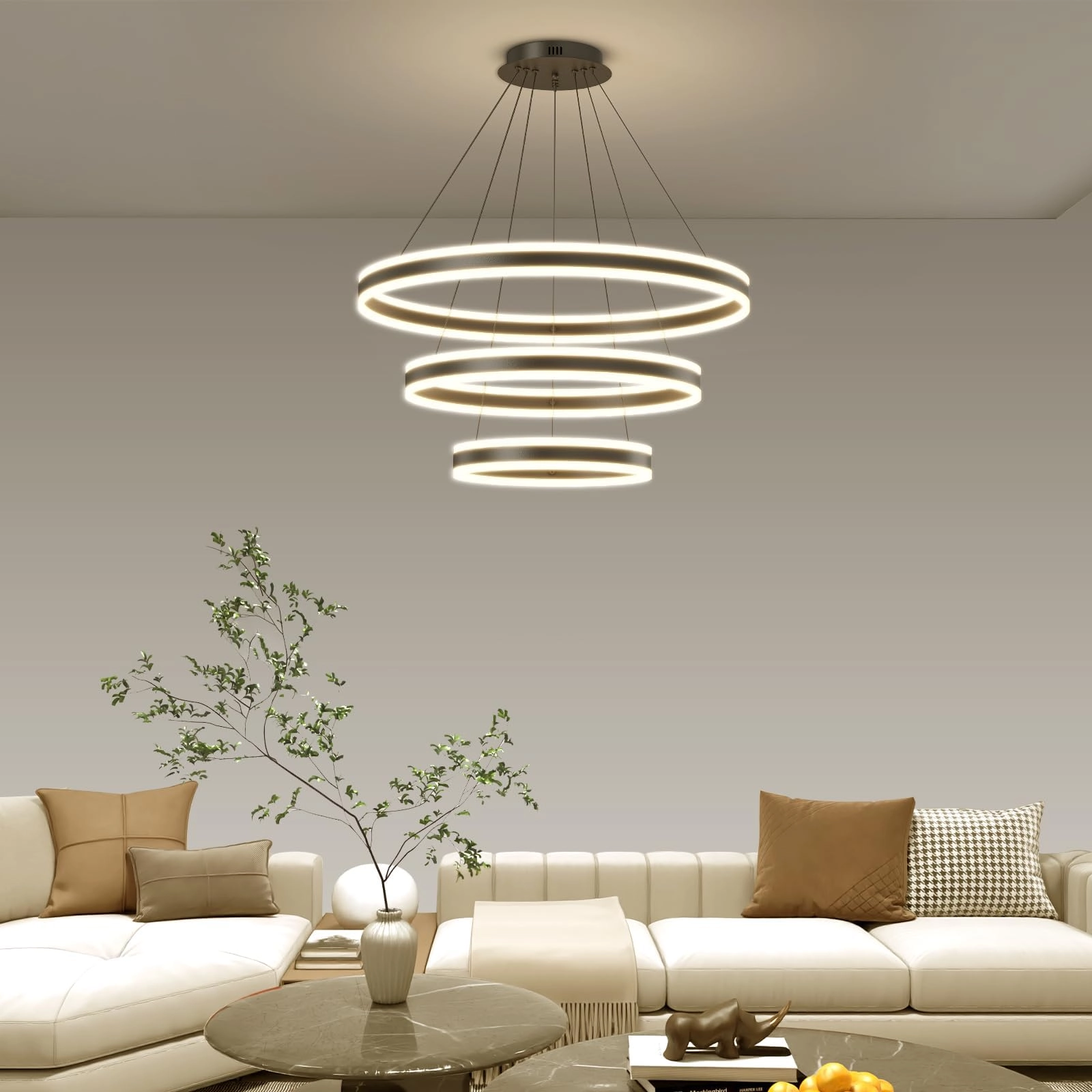 Round Pendant Light - 1.2m