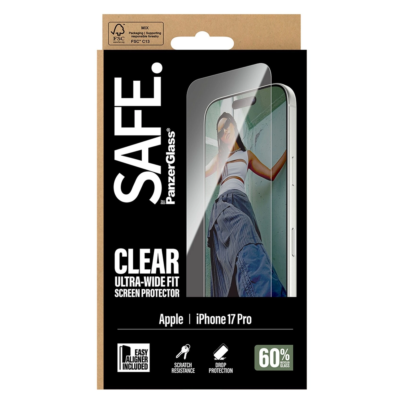 Ultra-Wide Fit Screen Protector for iPhone 17 Pro - EasyAligner