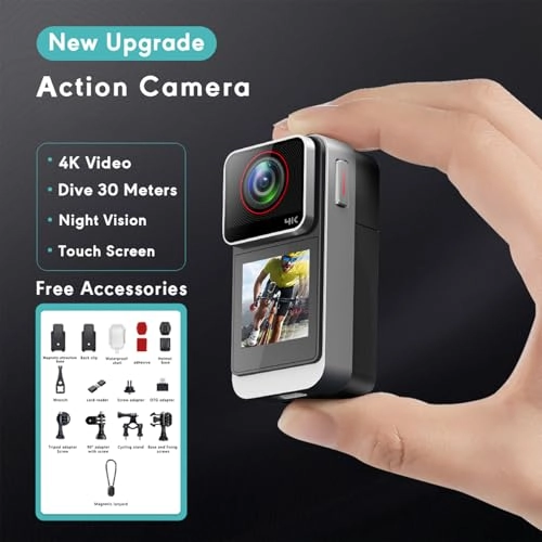 Mini Action Camera - 32GB 4K 30FPS