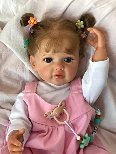 Reborn Baby Doll - 22 Inch 55cm Silicone Girl Ages 3+