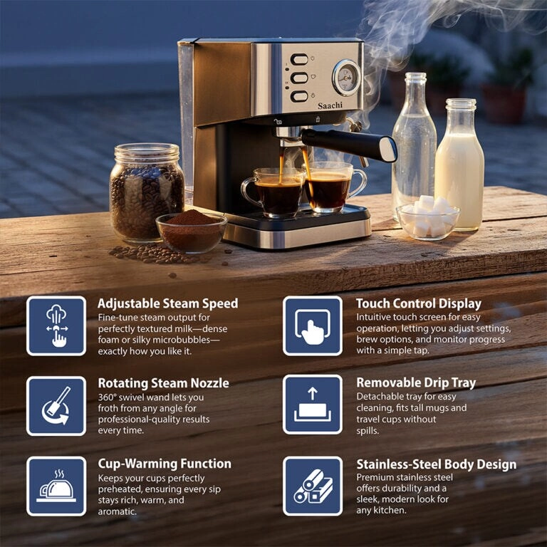 NL-COF-7073 - Milk Frother Cup Warmer