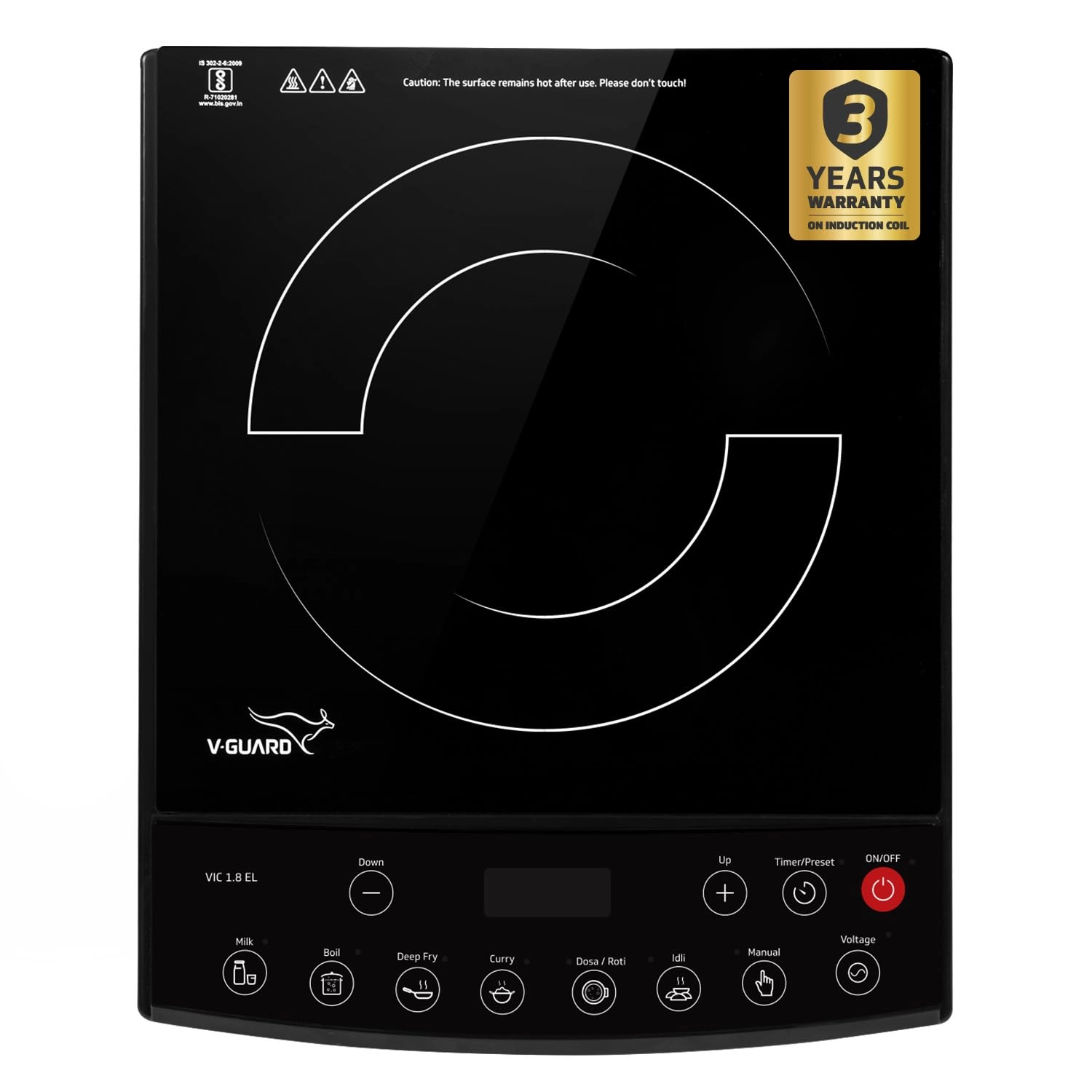 VGUARD VIC 1.8 EL Induction hob
