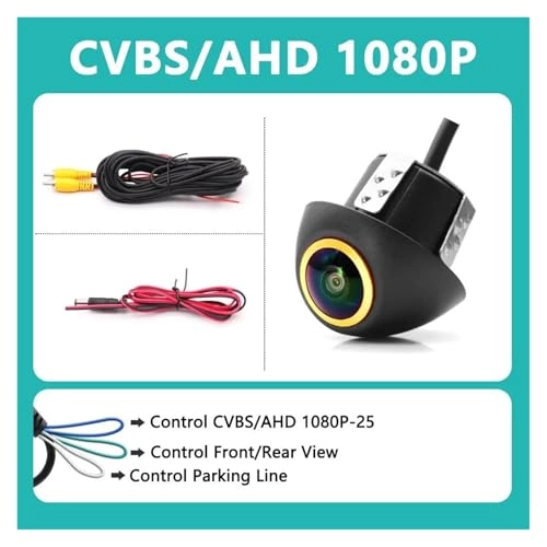 Intelligent Dynamic Trajectory Car Rear View Camera - Night Vision Wire 4K AHD 1080P