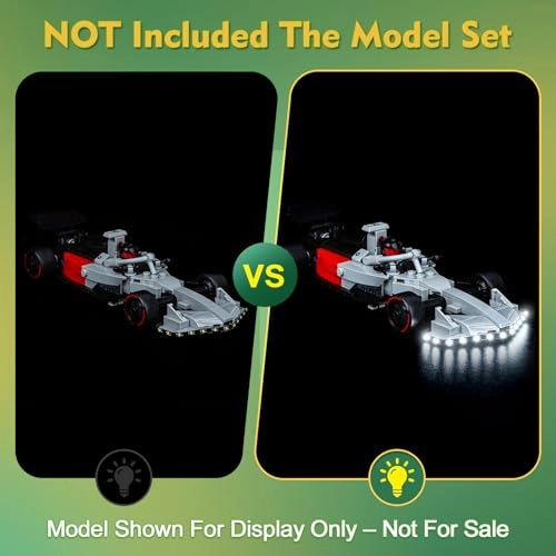 Light kit Compatible with Audi Revolut F1 Team R26 Race Car (77259) - Movie