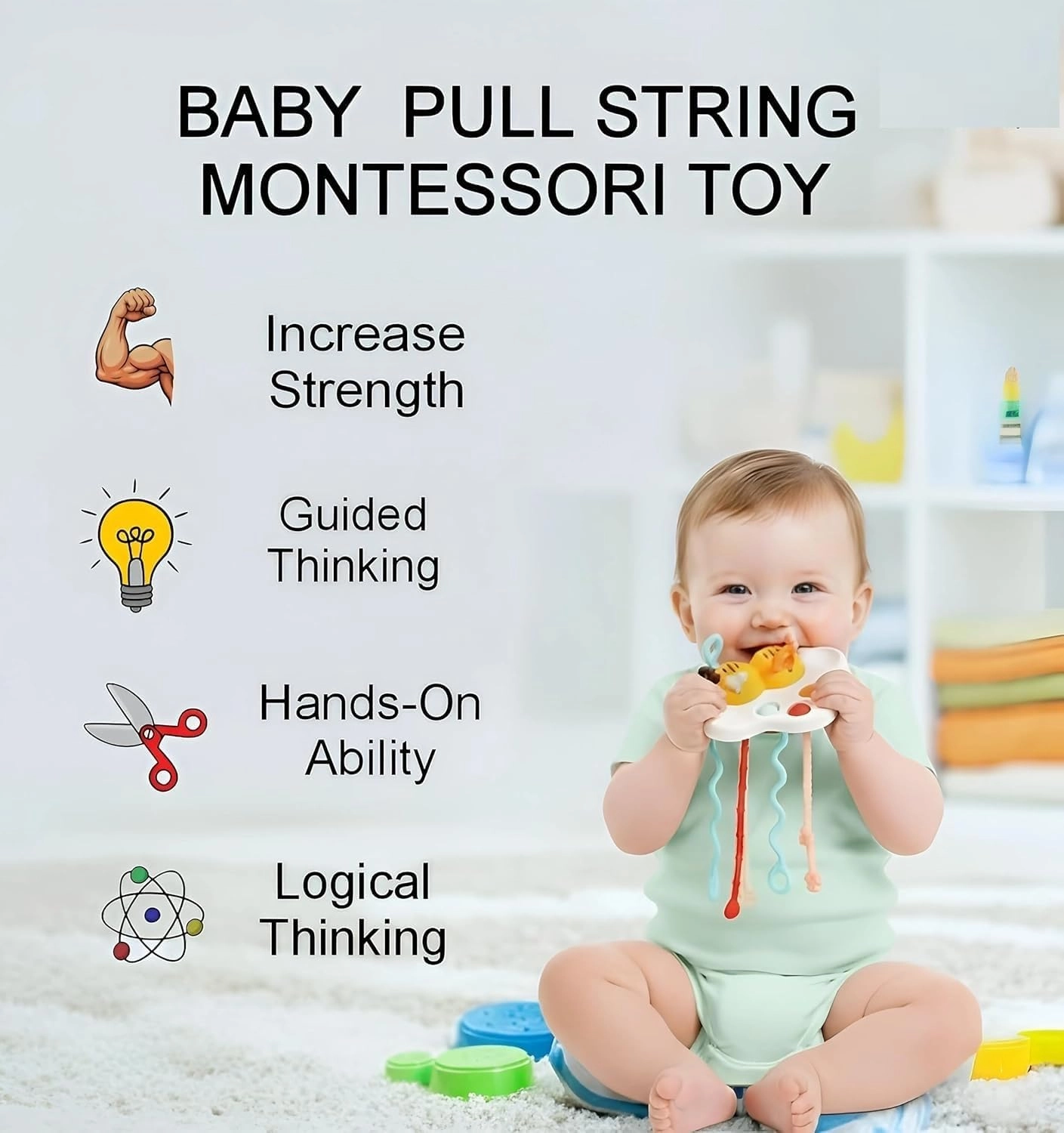 Pull String Toy - 1 Year Old 1 pieces