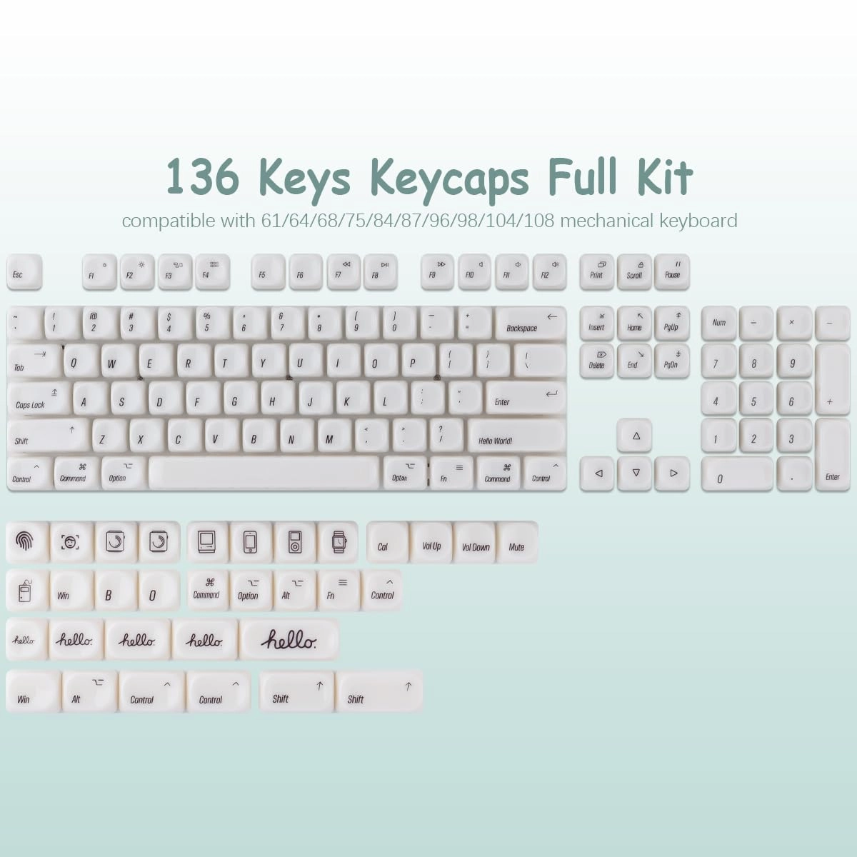 MOA Keycaps - US layout