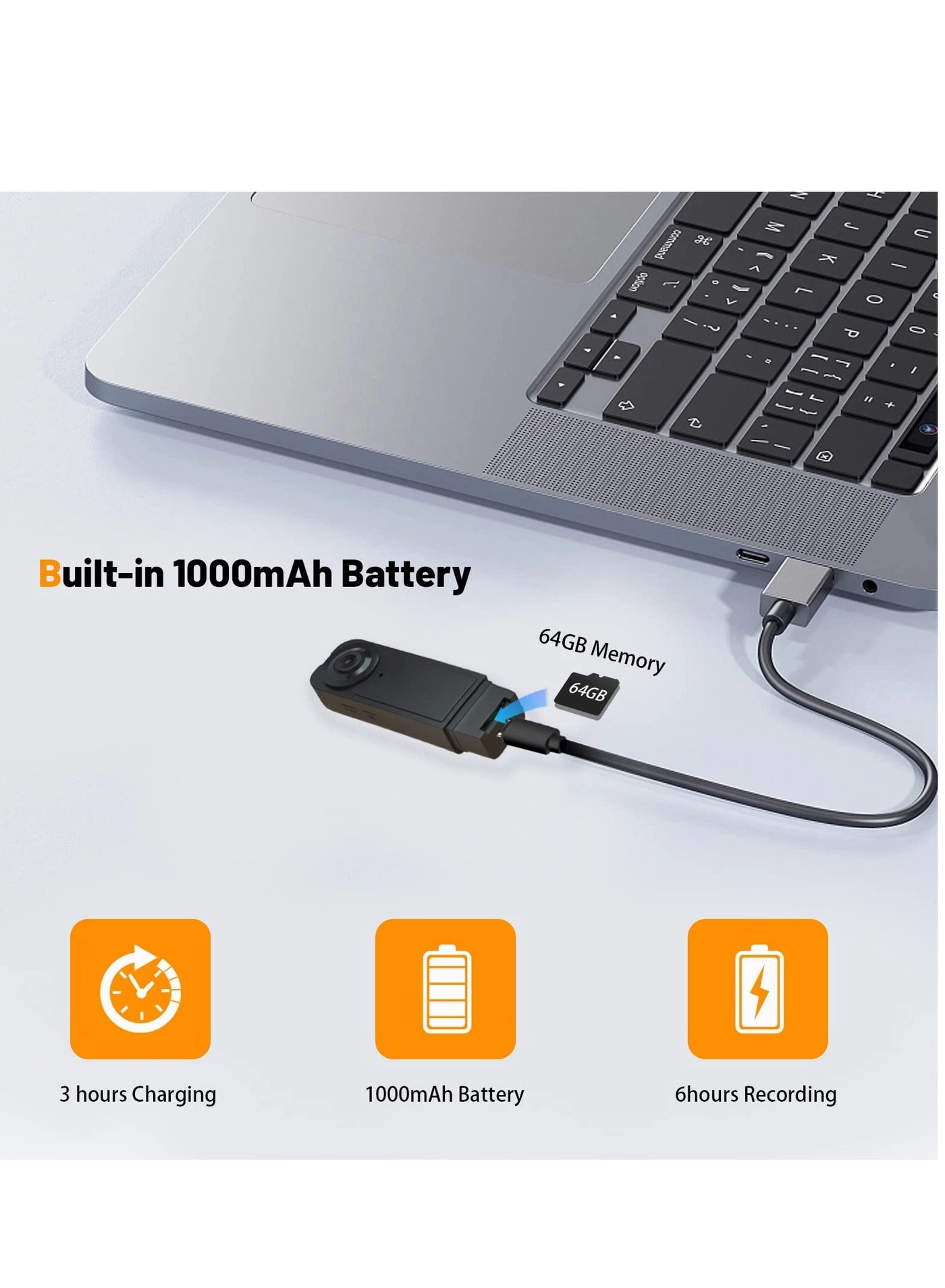 Mini Body Camera Dimension2D[width=1920.0, height=1080.0]pixels 32GB