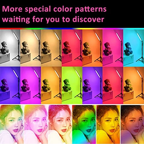 10'' Ring Light - 10 Dimmable Levels 15 RGB Colors