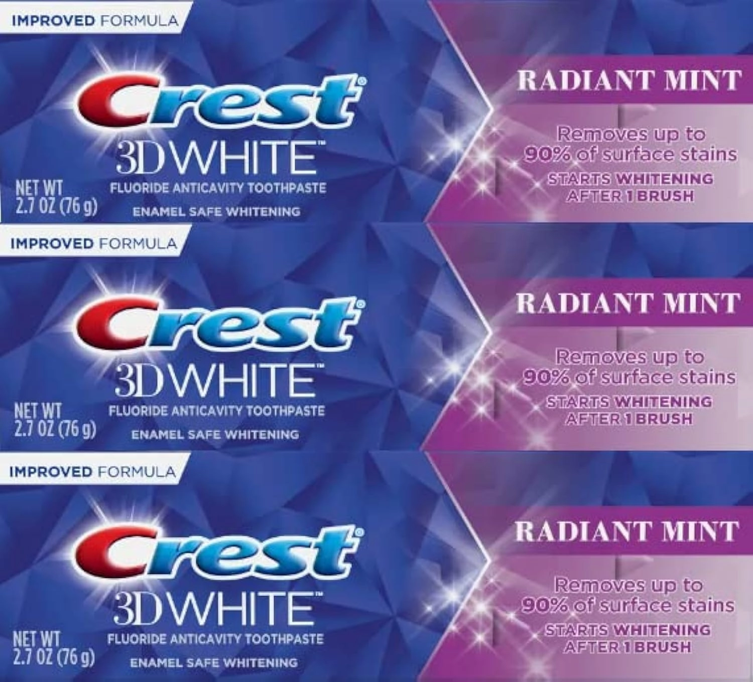Crest 3D White Radiant Mint Toothpaste Adult 76g
