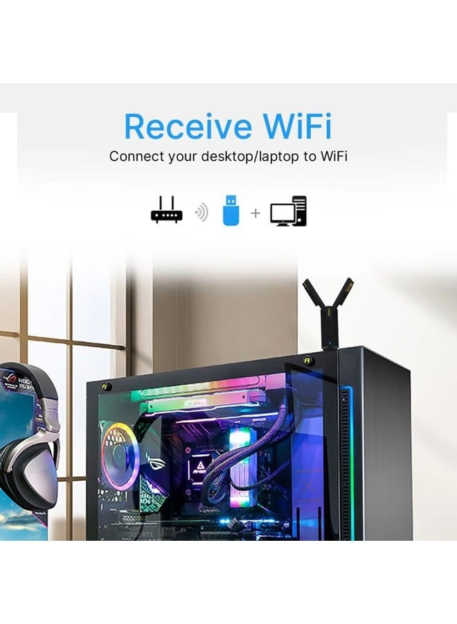 AX5400 - Tri-Band 6GHz 5GHz 2.4GHz USB 3.0 WiFi 6E