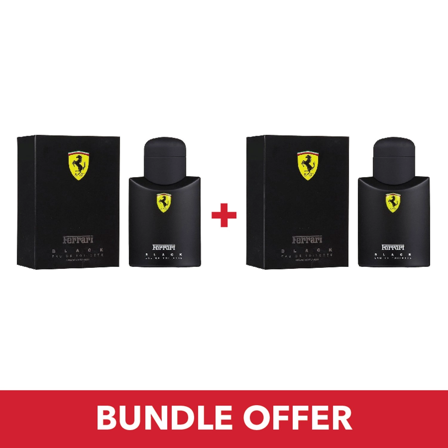 Ferrari Scuderia Black Eau de Toilette 125 ml Bundle