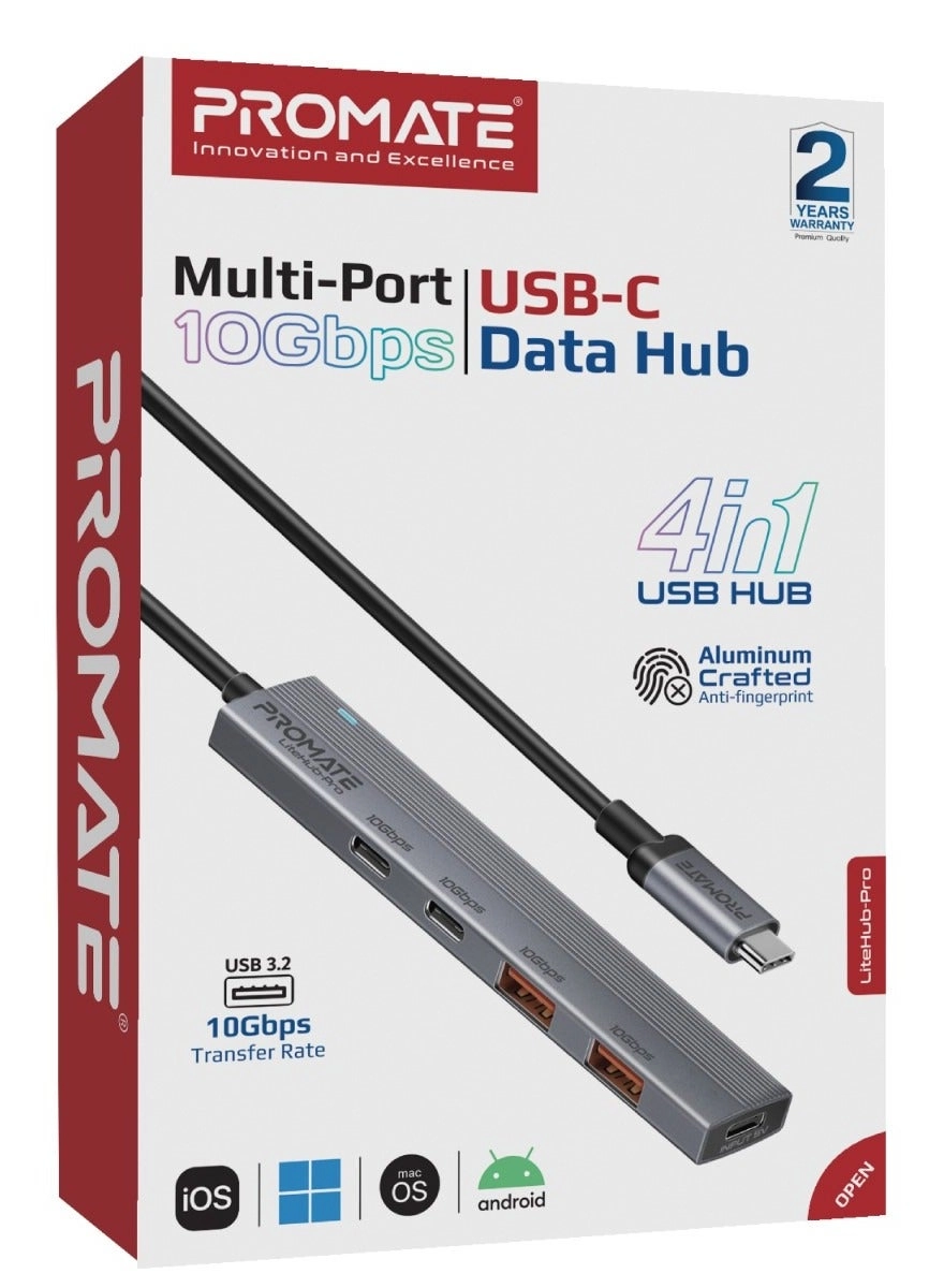 LiteHub-Pro - 4-in-1 10Gbps 15W