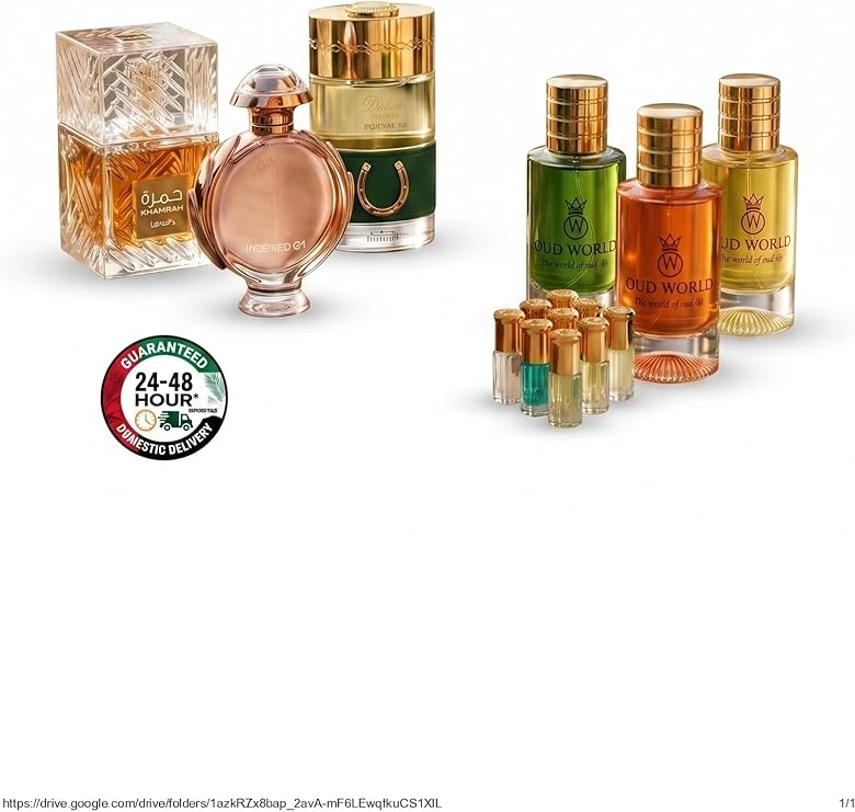 OUD WORLD Maydan - Eau de Parfum 50 ml + Olempia - Eau de Parfum 50 ml + Khamrah - Eau de Parfum 50 ml