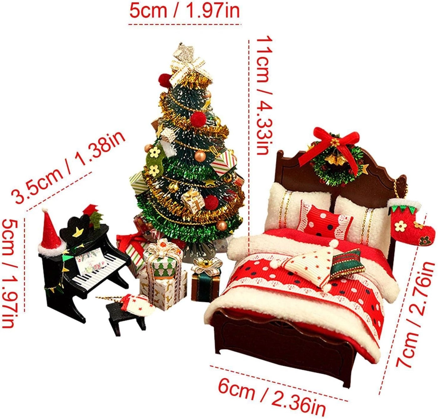 Christmas House Kit - 3D LED Wood