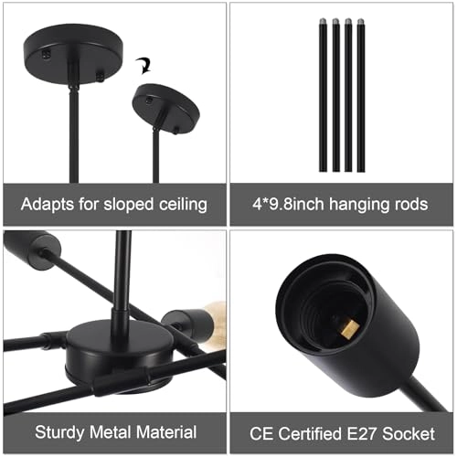 Modern Living Room Chandelier - Dimmable