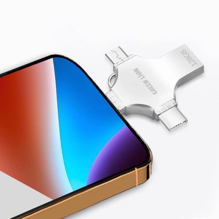 4 in 1 USB Flash Drive - USB-A USB-C micro USB Lightning 256GB