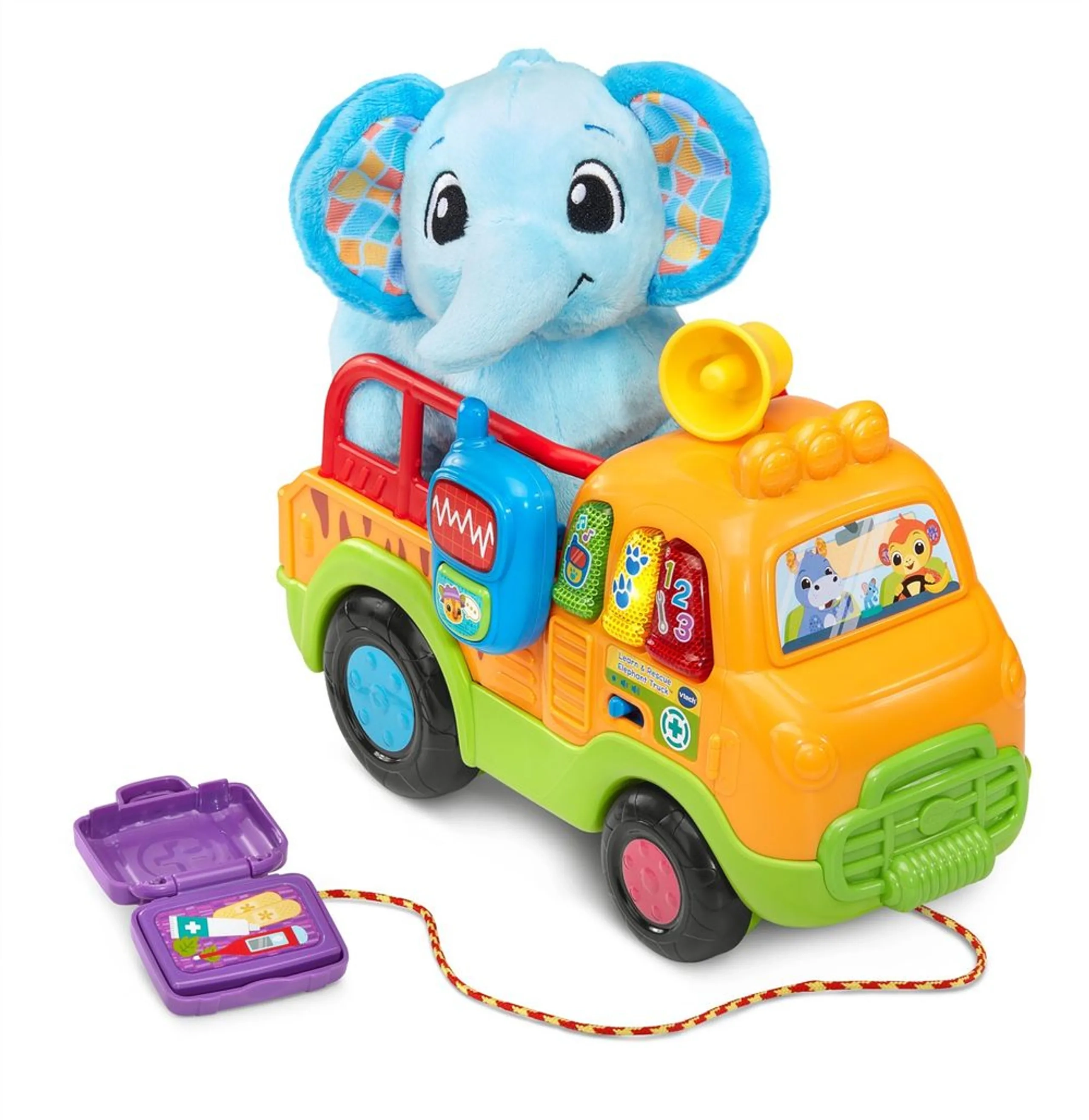 VTech Learn & Rescue Elephant Truck - 12 months+