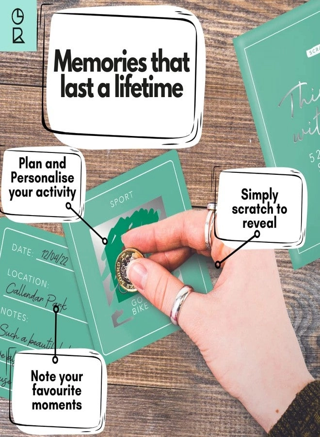 Scratch Cards Bucket List Edition - 52 Things to do with Family Reveal Exciting Activities