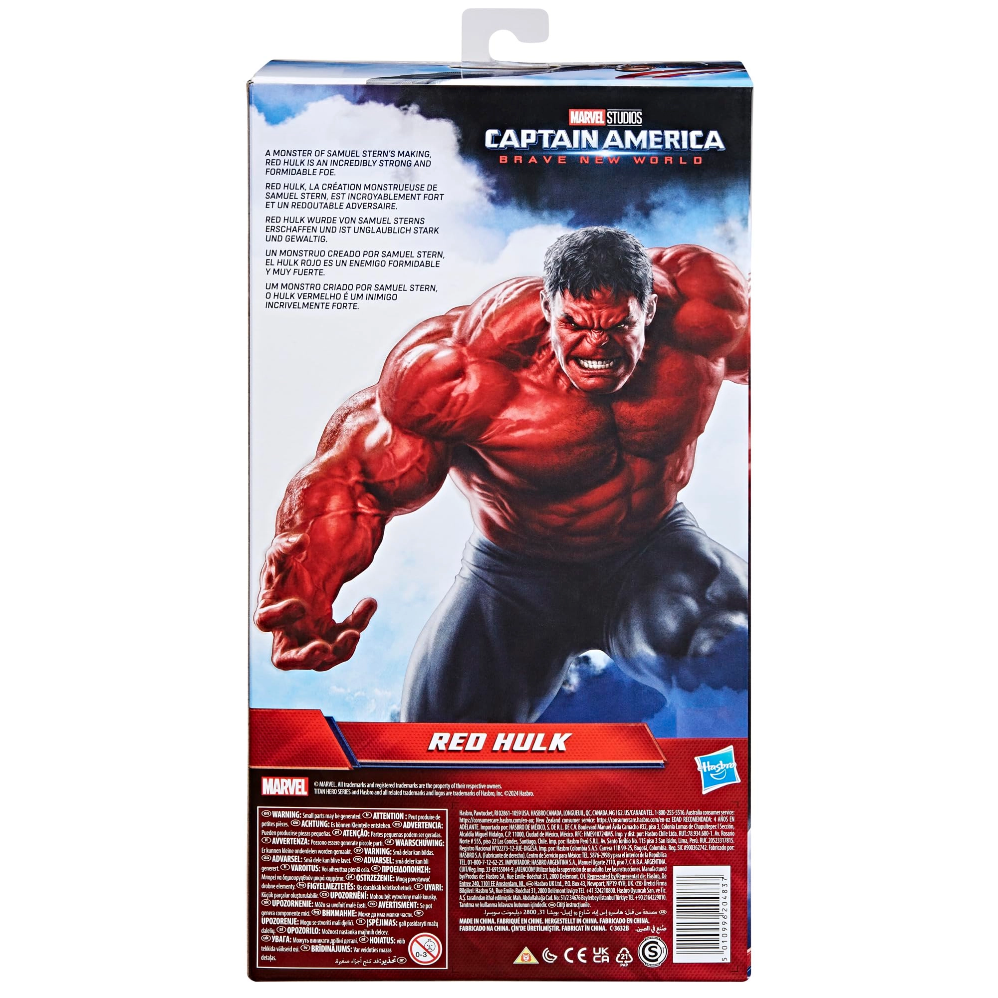 Red Hulk - Captain America Brave New World - 4 YEARS+ 1 piece (30.48 cm) (F9299)