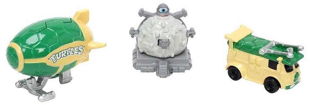 Jada Party Van + Turtle Blimp + Techno Drome - 3pcs