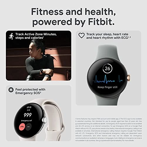 Pixel Watch 43mm Stainless Steel LTE GPS