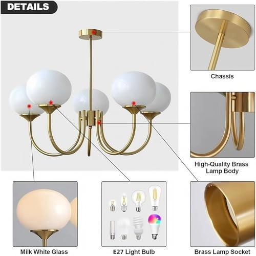 Sputnik Chandelier - Not dimmable