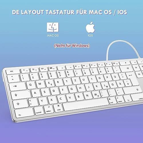 Wired Mac keyboard - DE Wired