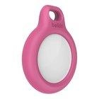 Secure Holder With Keyring - Pink Apple Airtag