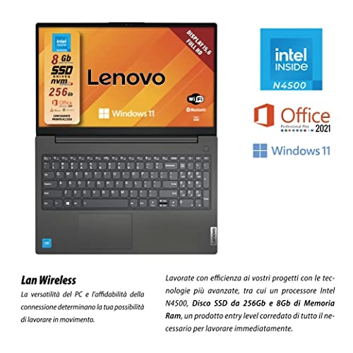 V15 G2 - 15.6'' Celeron N4500 8GB DDR4 256GB SSD