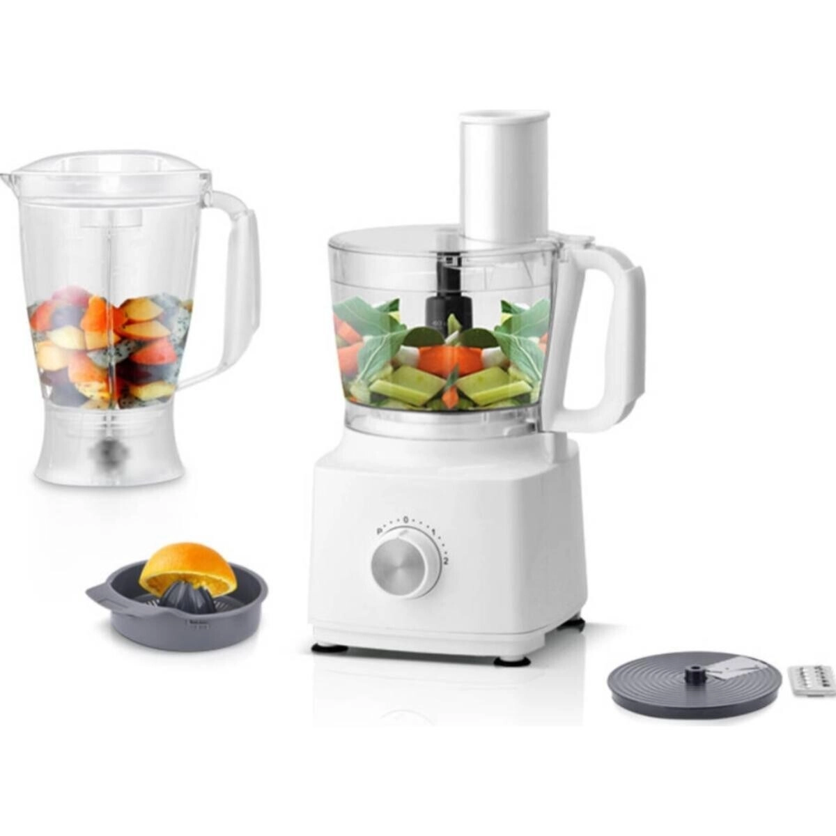 5-in-1 Electric Food Processor & Multi-Function Blender - 2L 500W