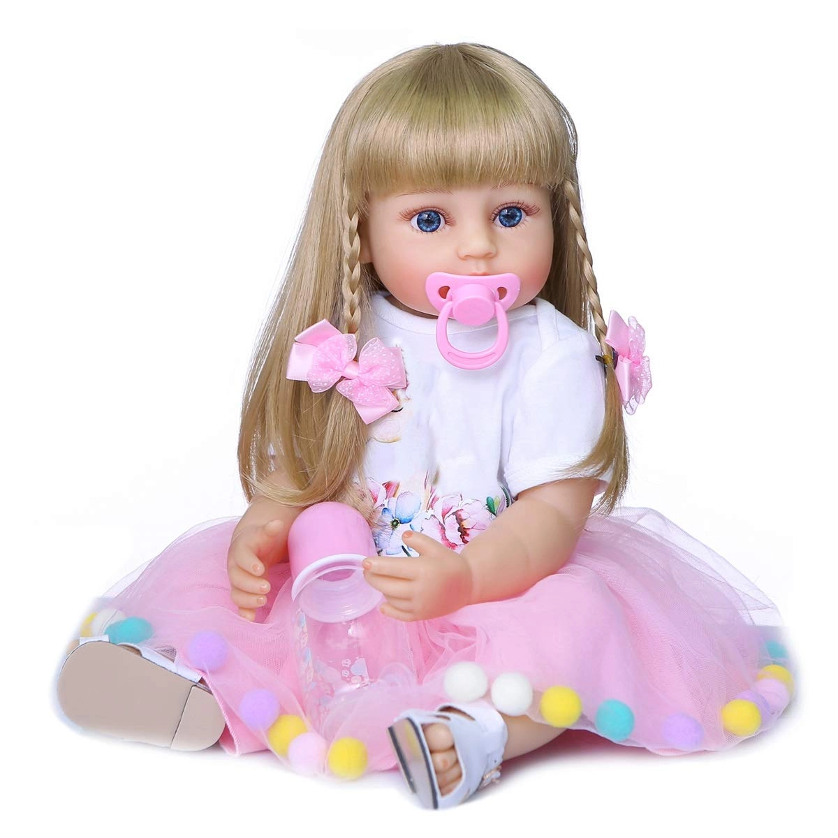 NANJING KERUITA INTERNET TECHNOLOGY CO.,LTD Reborn Baby Doll - 22 inches Silicone vinyl Ages 3+