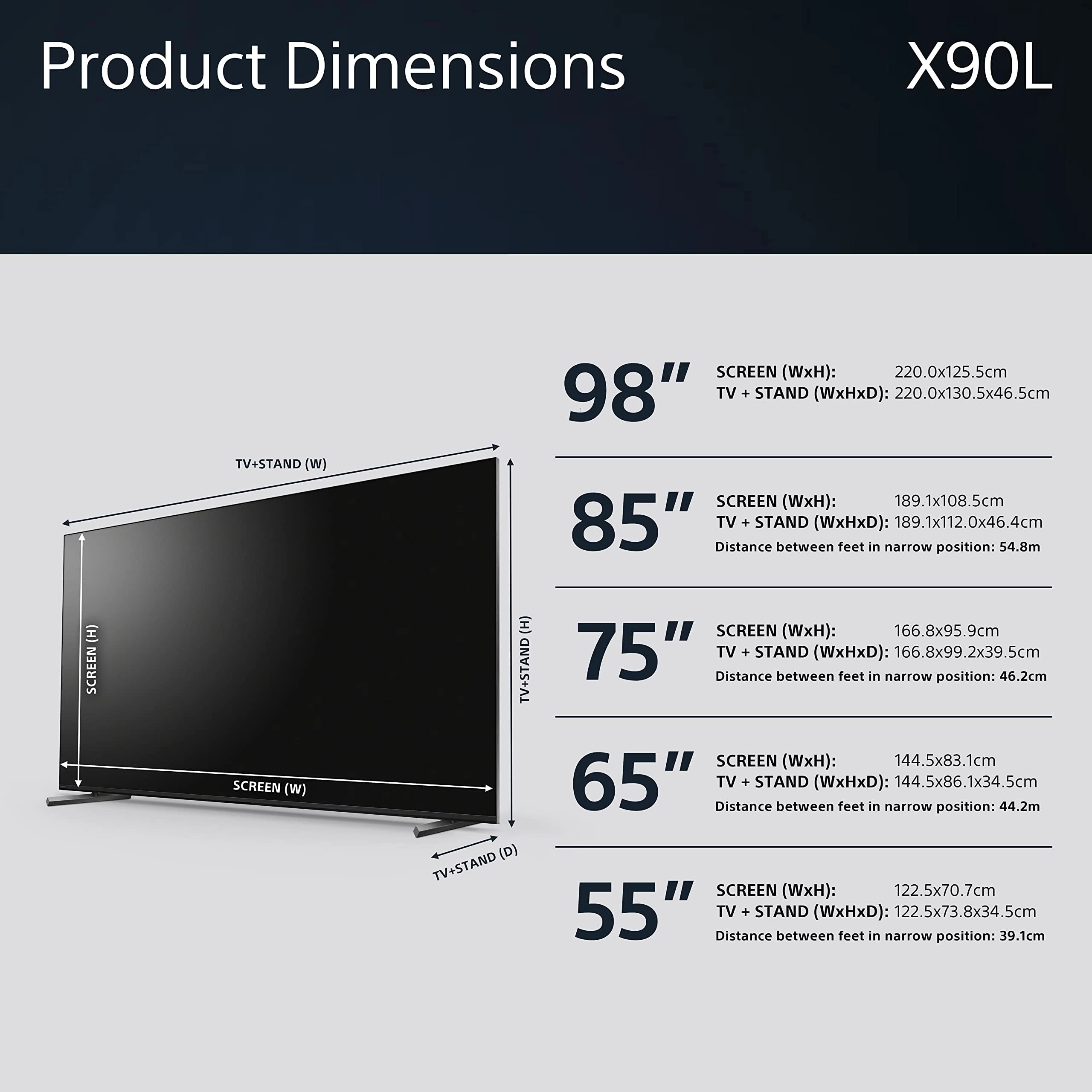 XR85X90L - 85 inch