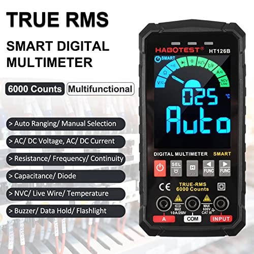 HT126B - 6000 Counts True RMS Auto-ranging
