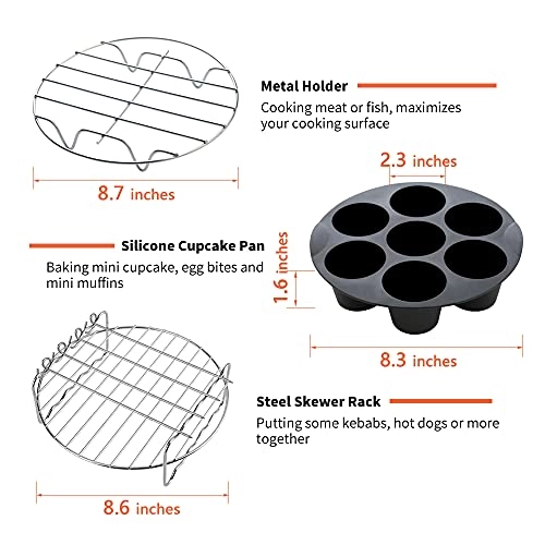 Air Fryer Accessories - Stainless Steel 12PCS