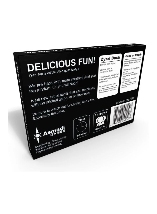 We Didn't Playtest This Either