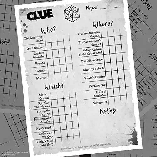 CLUE: Critical Role