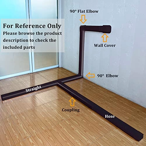 Line Set Cover Kit - fits for most mini split or central AC system ranging from 7000 BTU to 24000 BTU
